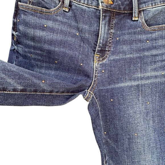 Talbots Flawless Jeans Women’s Size 4P Slim Ankle Bronze Dots Mid High Rises - Picture 4 of 8